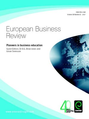 cover image of European Business Review, Volume 19, Issue 2